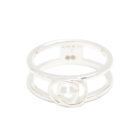 グッチ GUCCI リング 298036-J8400-8106 7号 インターロッキングG レディース シルバー